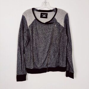 DKNY Jeans Womens Zipped Cardigan Size Large Multimedia Terrycloth